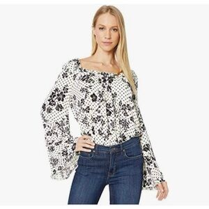 Intimately Free People Peasant Sleeve Thong Bodysuit